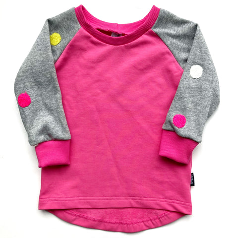Pink Spots Crew - Size 1 and 6