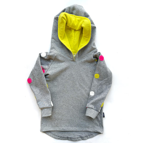 Grey Spots Hoodie - Size 4