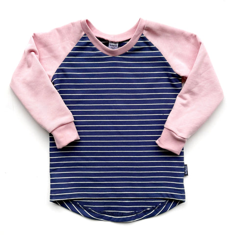 Navy Striped Crew - Size 2