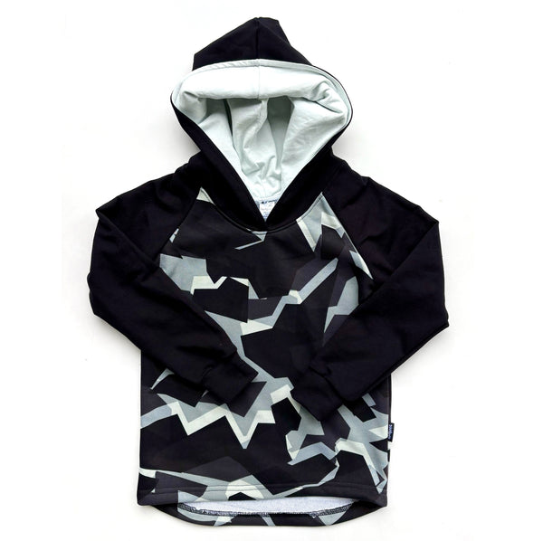 Black Geo Hoodie - Black Size 5 and 7