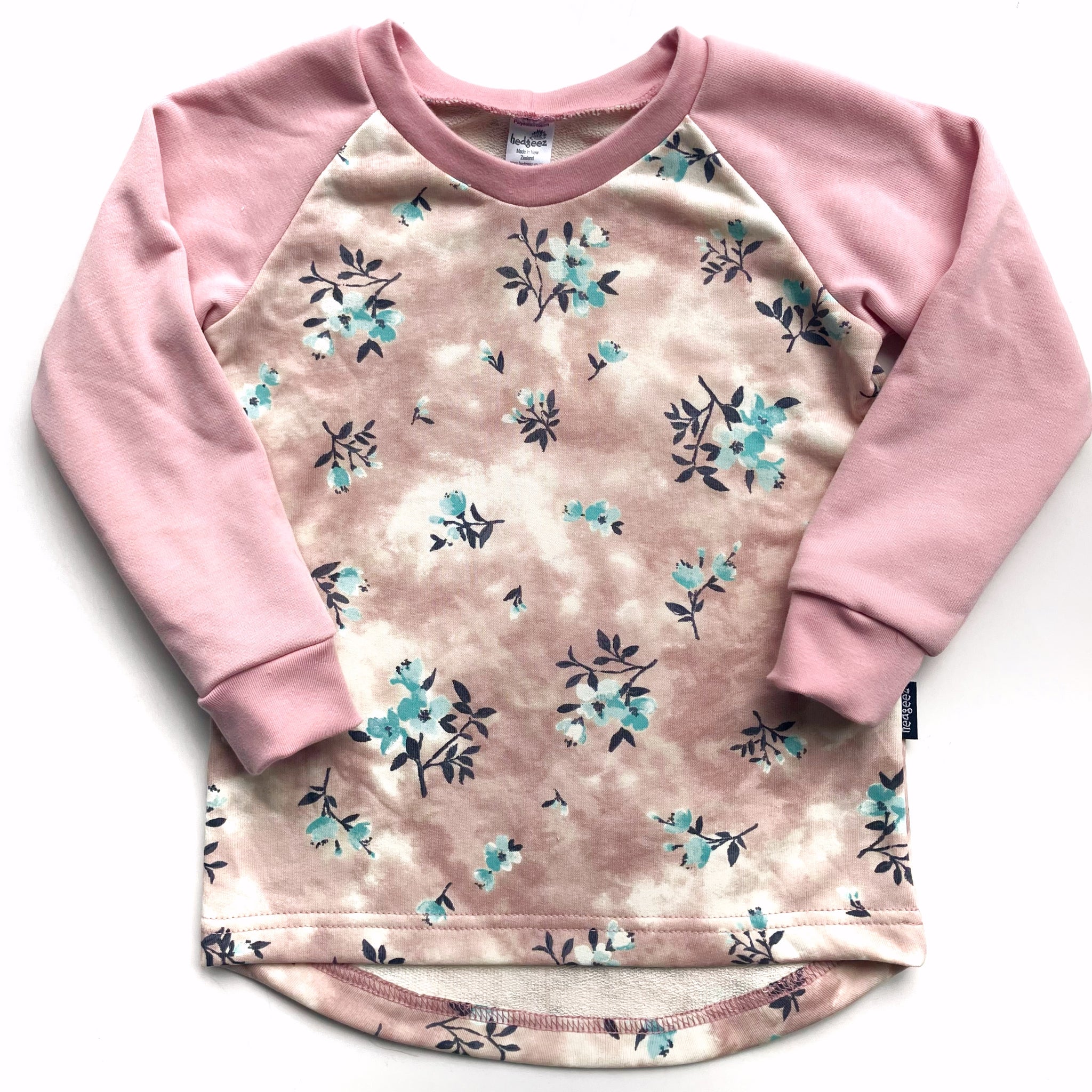 Tie Dye Floral Crew - Size 4