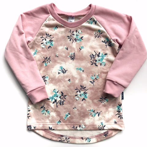 Tie Dye Floral Crew - Size 4