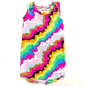 Singlet Dress - Colourful Squiggles