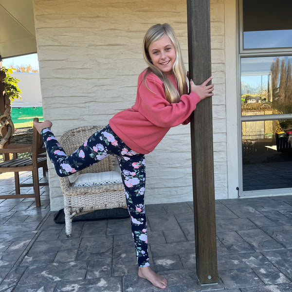 Floral Winter Weight Leggings