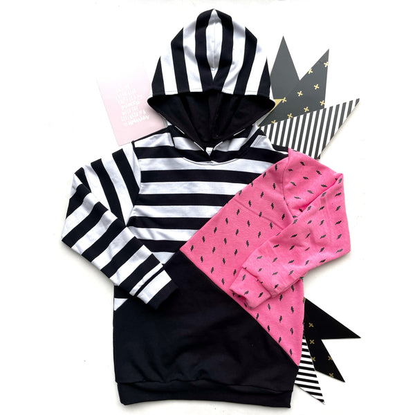 Lightening Spliced Hoodie