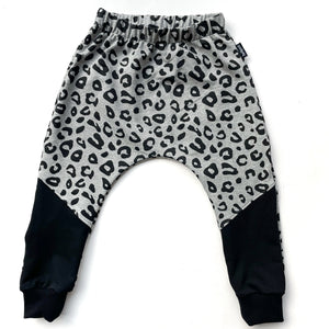 Harem Track Pants - Leopard spliced