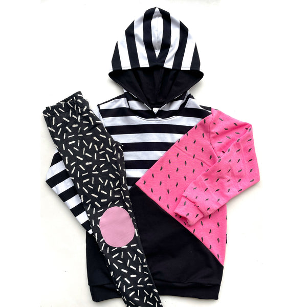 Lightening Spliced Hoodie