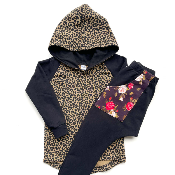 Leopard Print Hoodie - Size 4 and 6