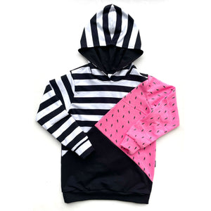 Lightening Spliced Hoodie