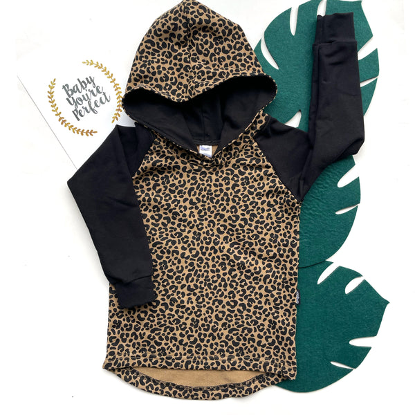 Leopard Print Hoodie - Size 4 and 6
