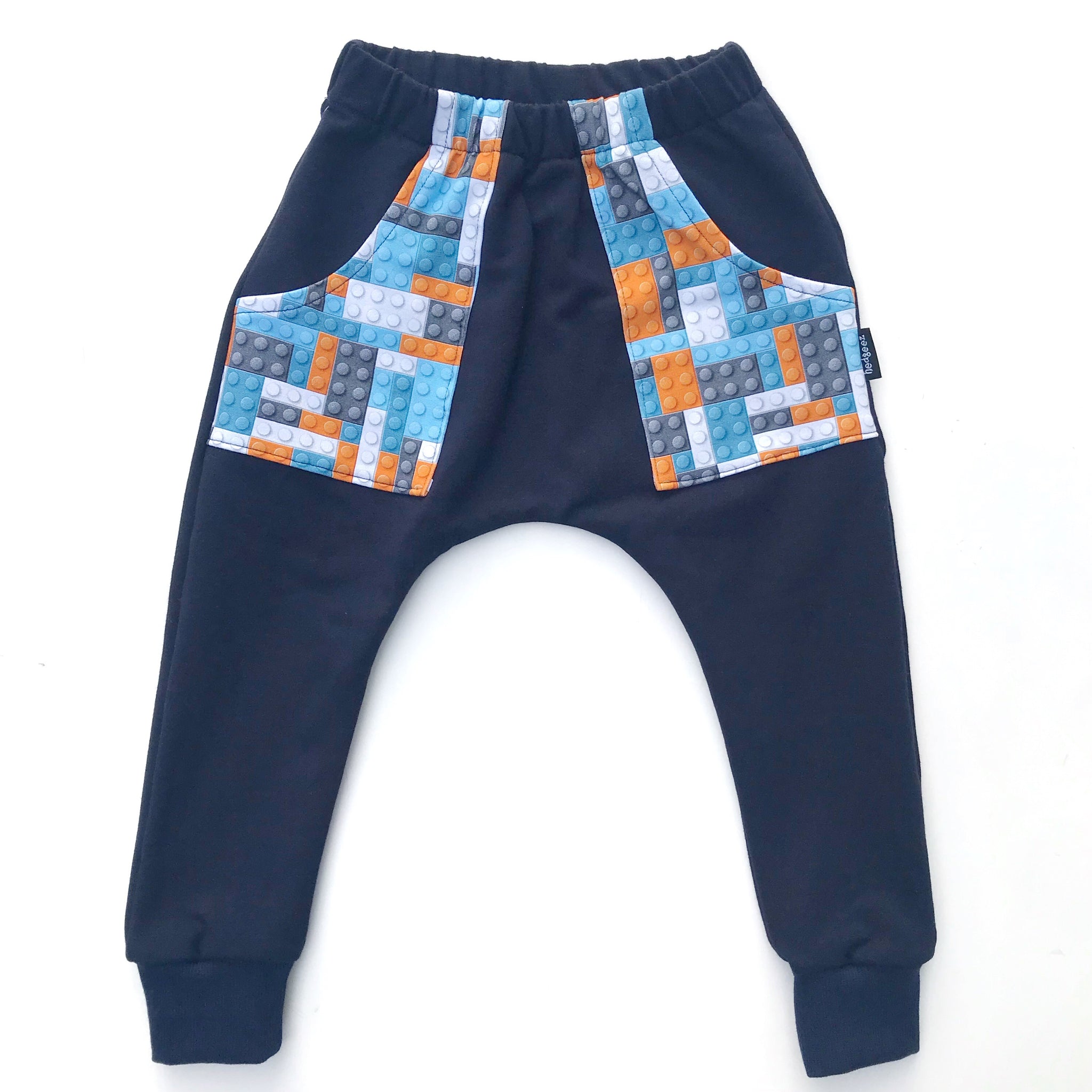 Harem Track Pants - Navy Bricks