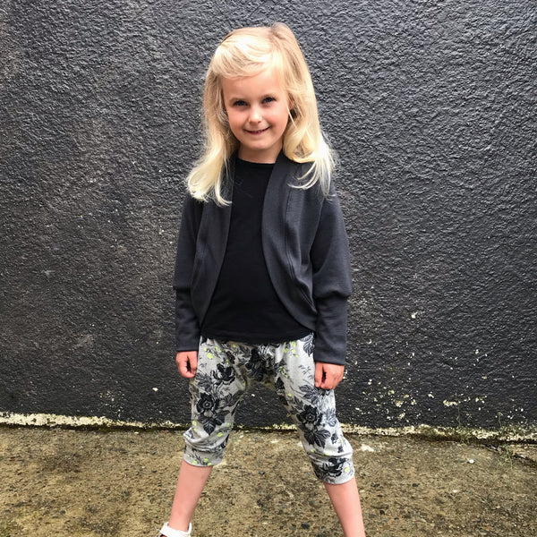 Merino Blend Cardi - Charcoal