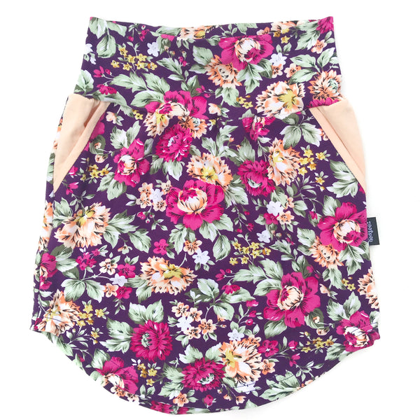Skirt - Deep Purple Floral